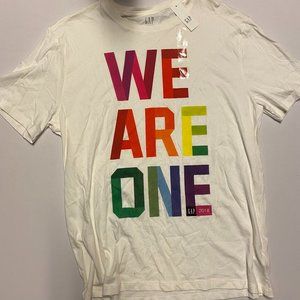 PRIDE | GAP | t-shirt | White | Lg | New with Tags